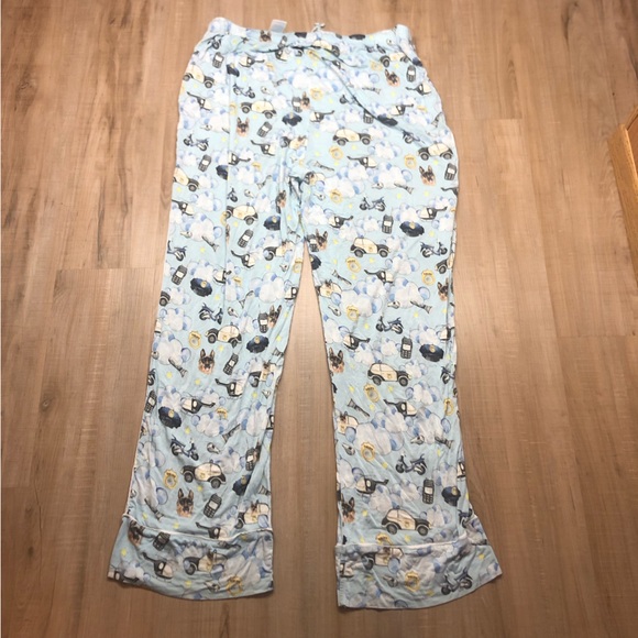 Posh Peanut Police Print Adult Pajamas - Picture 9 of 9